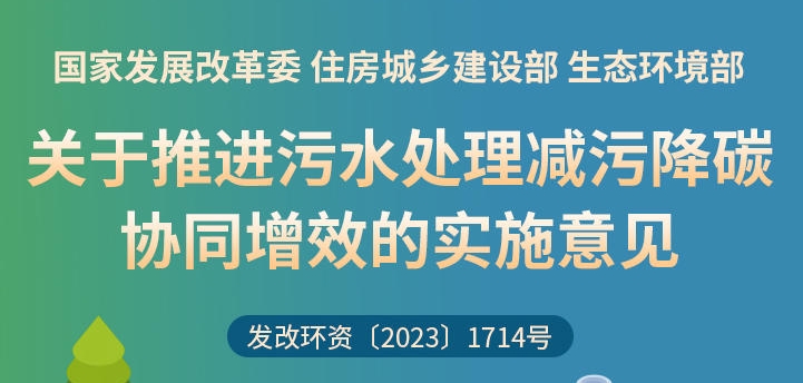 一圖讀懂 | 關(guān)于推進(jìn)污水處理減污降碳協(xié)同增效的實(shí)施意見